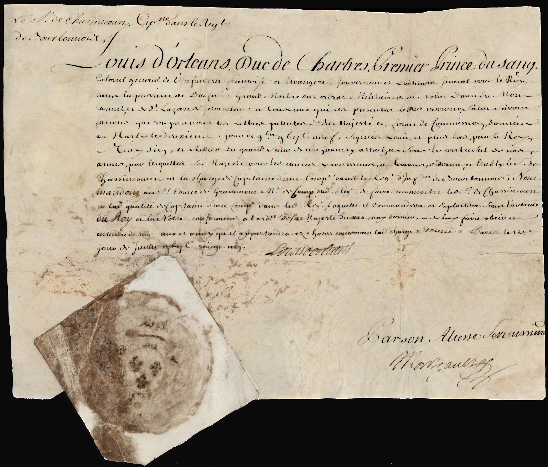 Referenz: orleans-louis-1e-d-duc-d-orleans-et-de-chartres-prince-mongault-nicolas-h