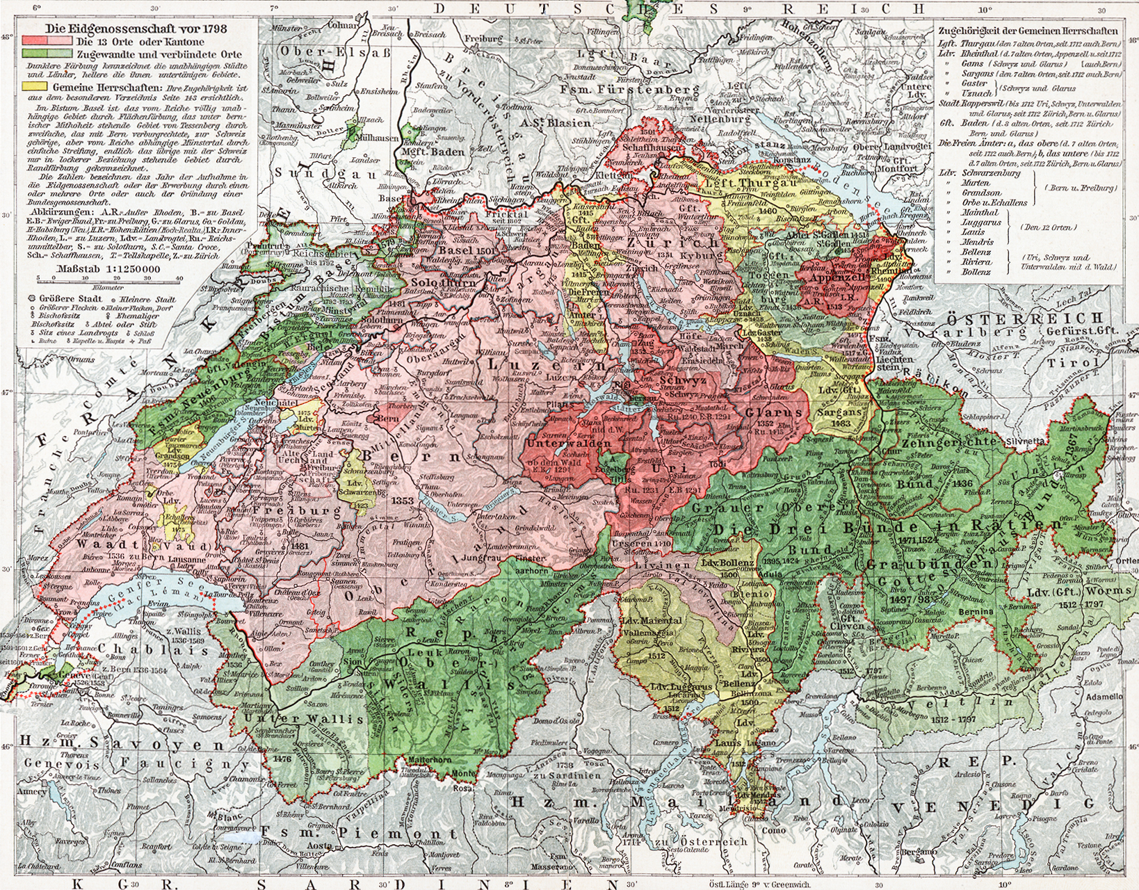 Referenz: karte-die-gliederung-eidgenossenschaft-direkt-vor-dem-jahr-1798