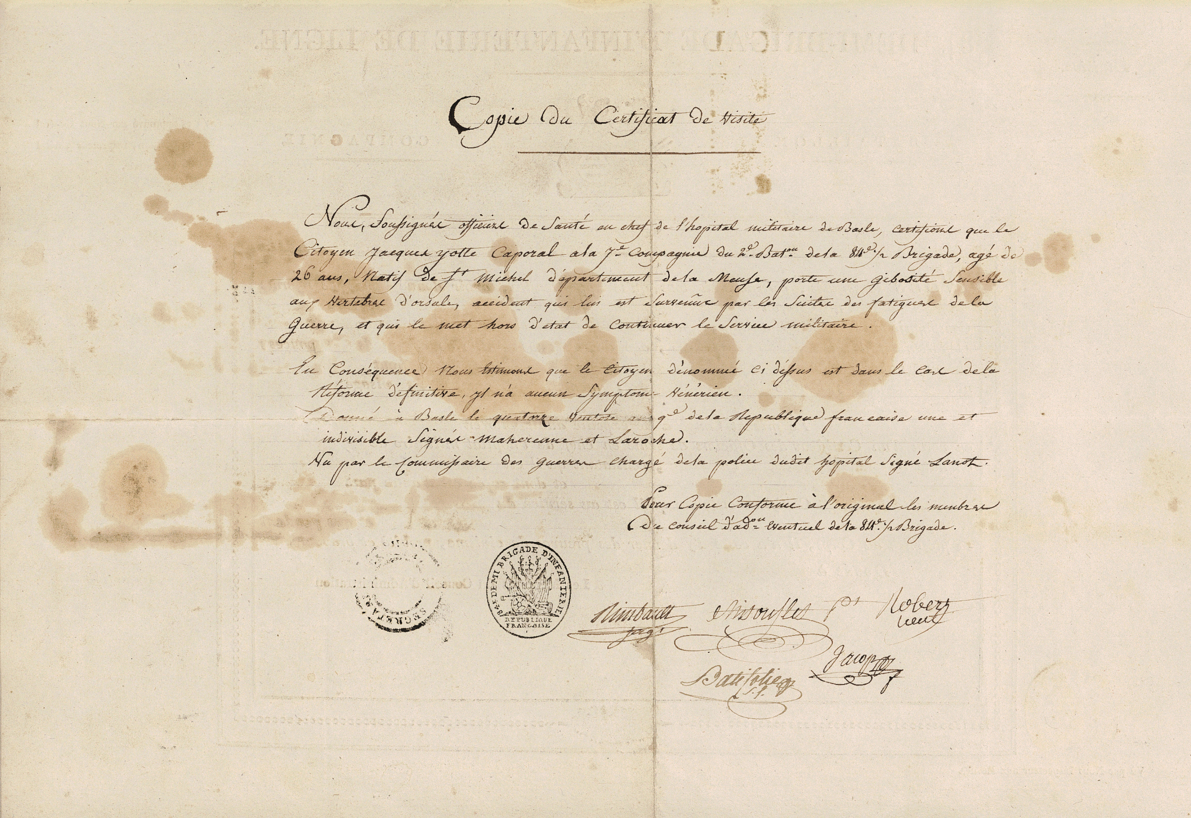 Referenz: schauenburg-alexis-von-franz-divisionsgeneral-entlassungsurkunde-aus-laufenburg-ag