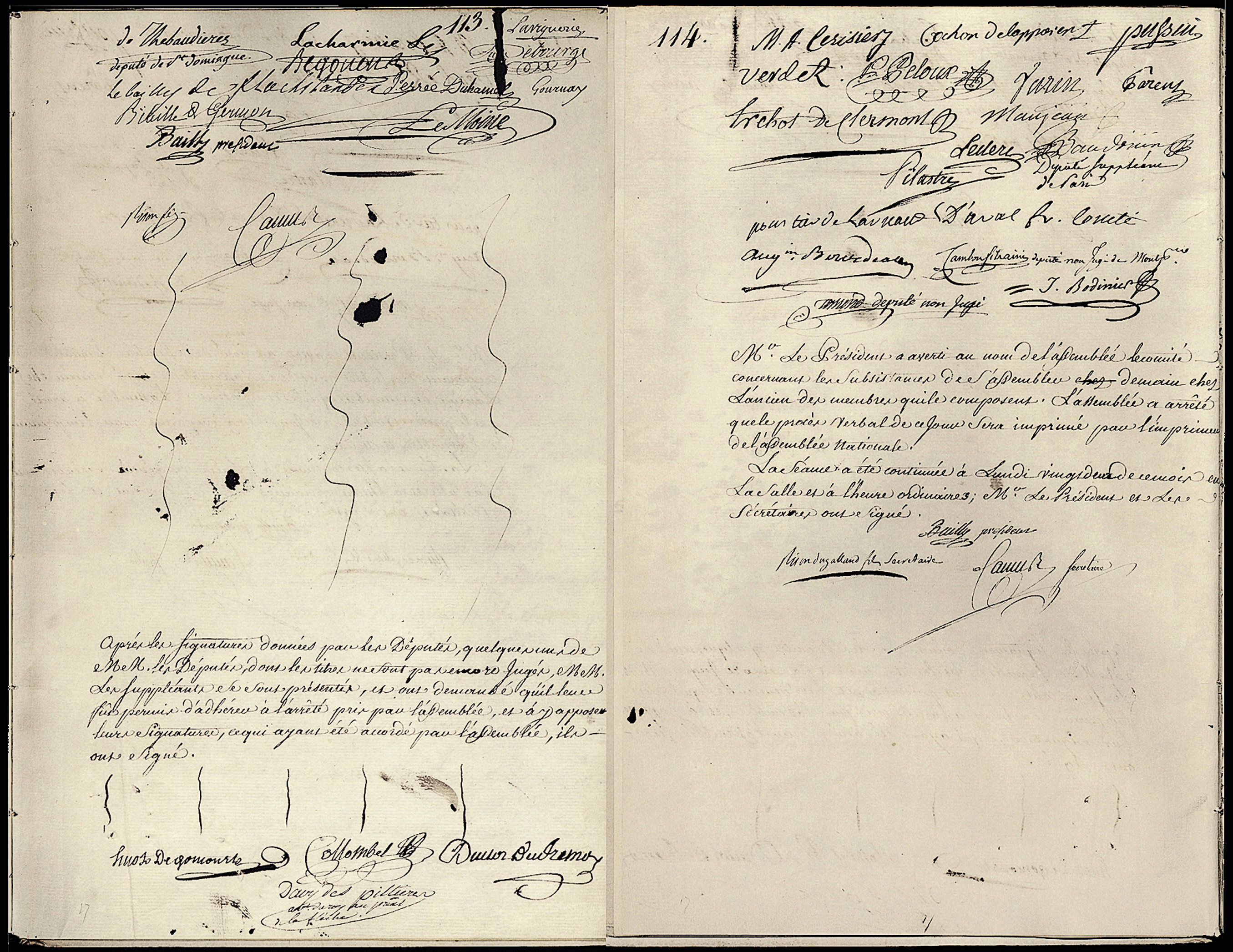 Referenz: le-serment-du-jeu-de-paume-des-20-et-22-juin-1789-avec-environ-550-signatures-des-deputes