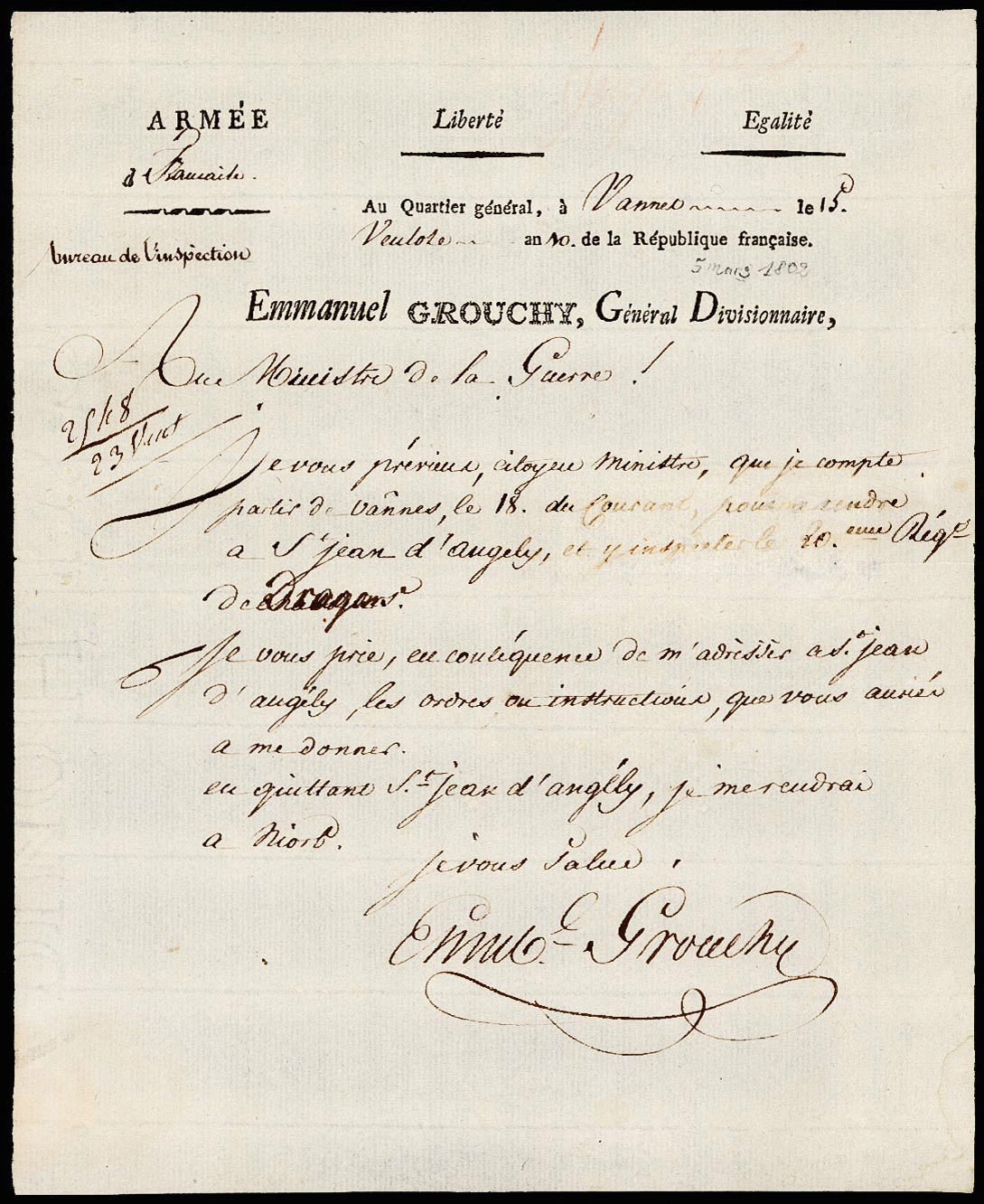 Referenz: grouchy-emmanuel-de-general-divisionnaire-futur-marechal-d-empire-comte-pair-de-france