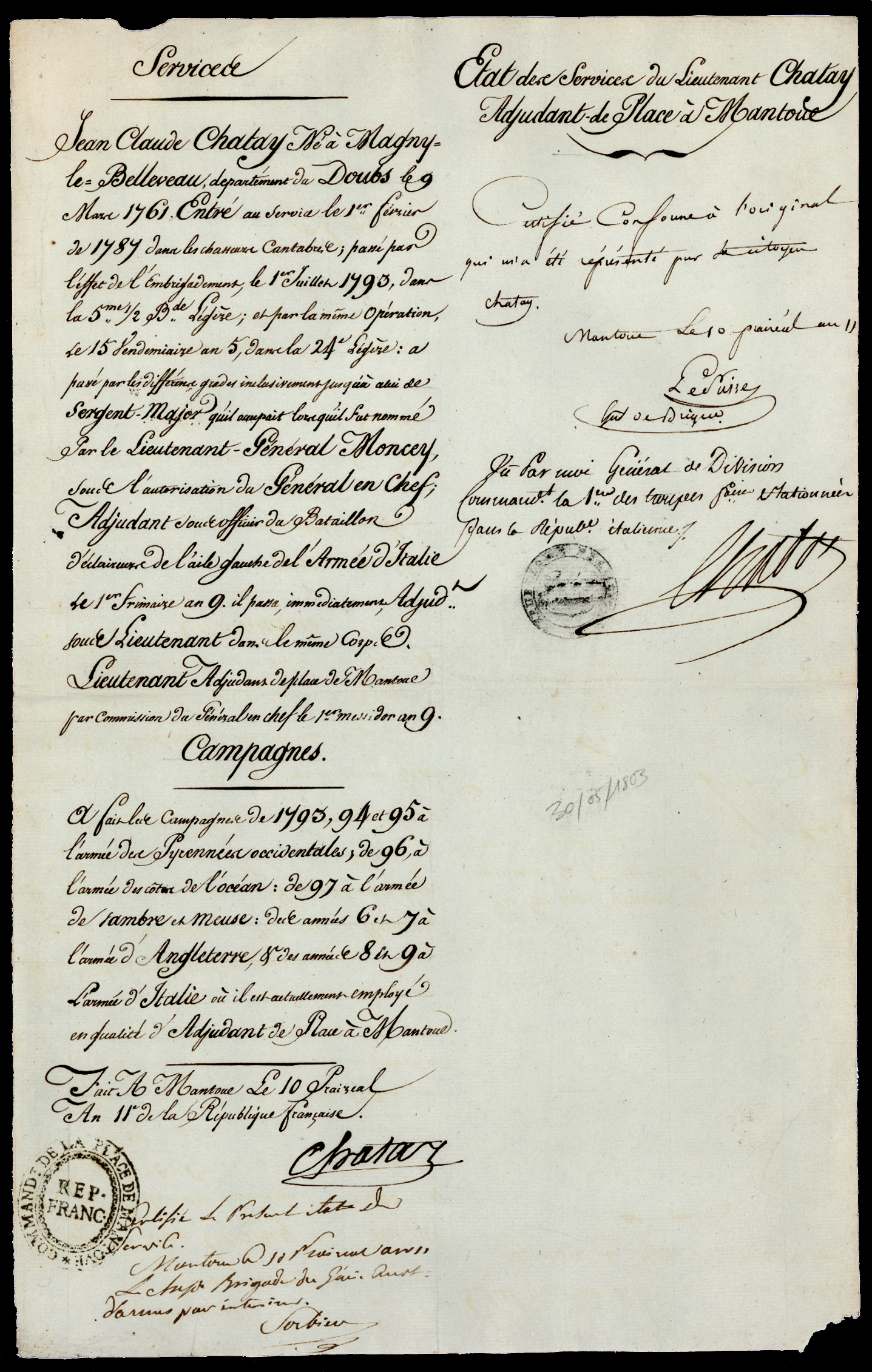 Referenz: chabot-louis-francois-sorbier-jean-joseph-lesuire-joseph-mathurin-trois-generaux