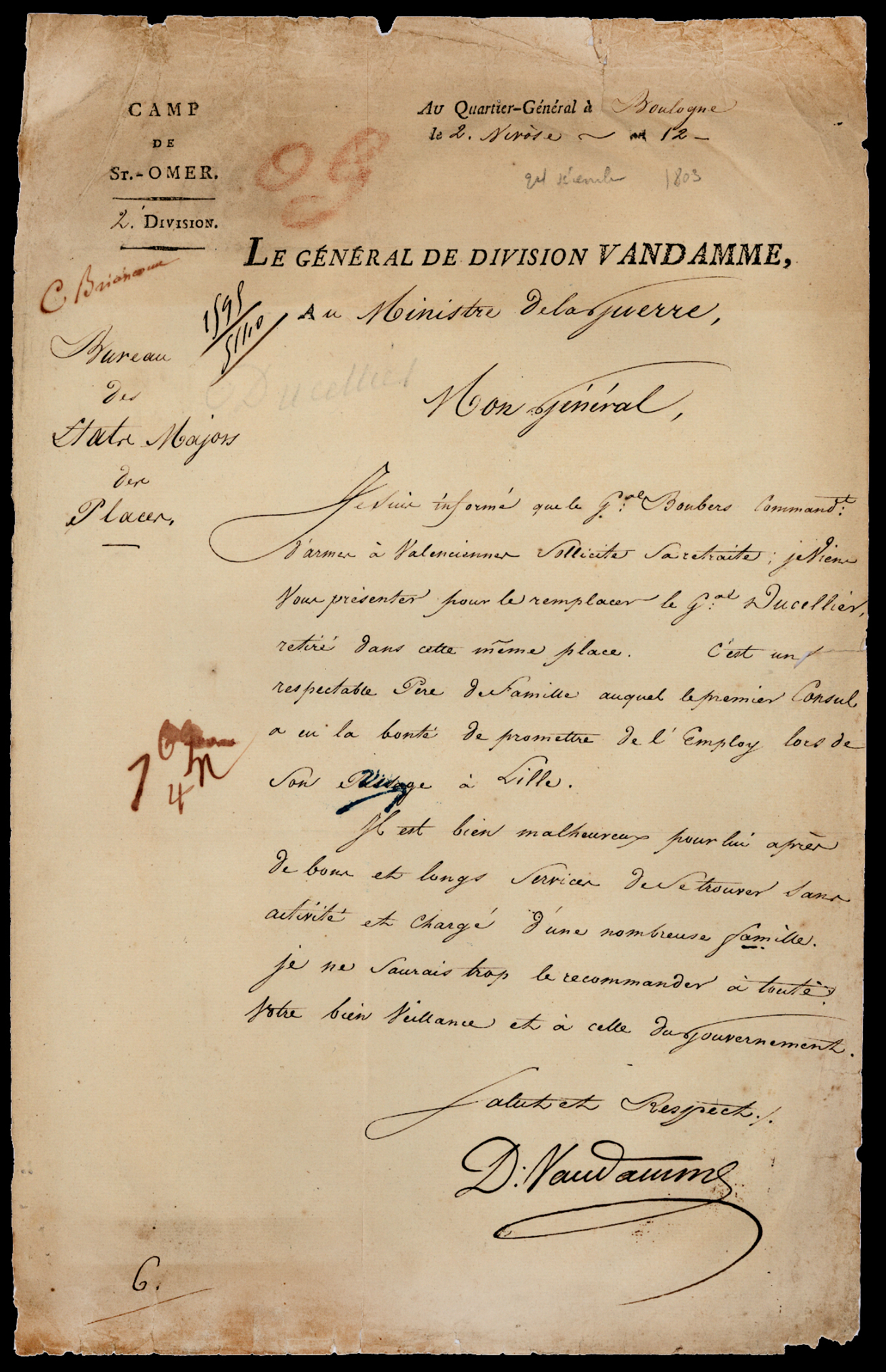 Referenz: vandamme-dominique-joseph-rene-general-servit-a-l-armee-des-grisons-sous-macdonald