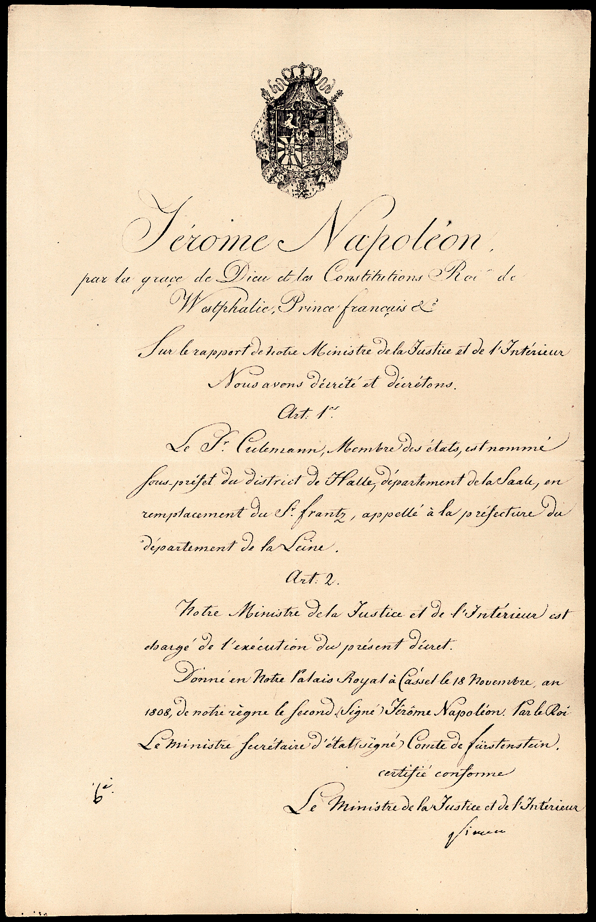 Referenz: simeon-joseph-jerome-ministre-de-l-interieur-du-roi-jerome-napoleon-en-westphalie