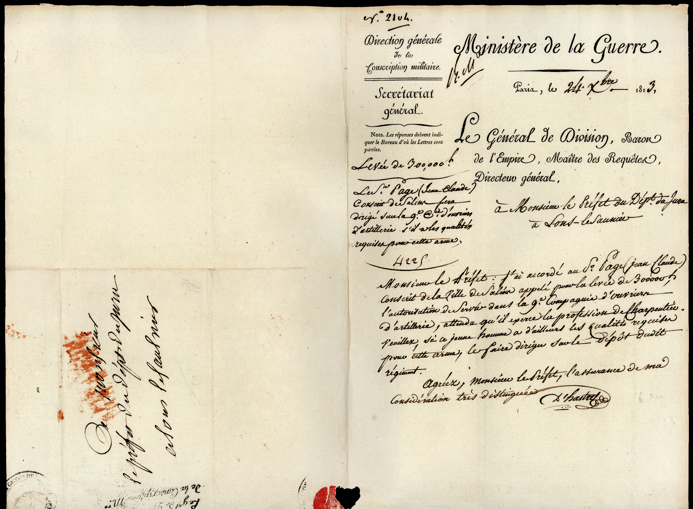 Referenz: hastrel-de-rivedoux-etienne-d-general-gouverneur-de-hambourg-1810-baron