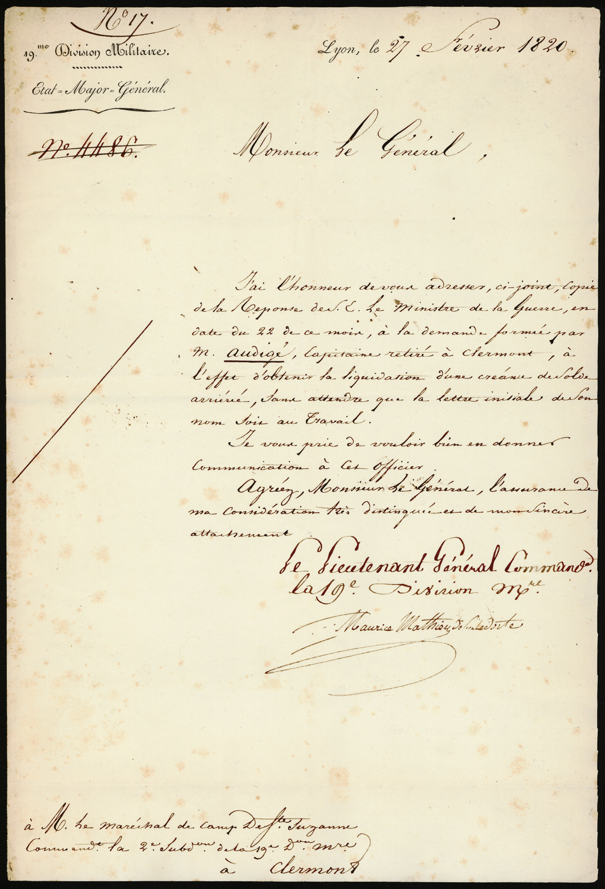 Referenz: mathieu-de-saint-maurice-maurice-david-comte-general-de-division