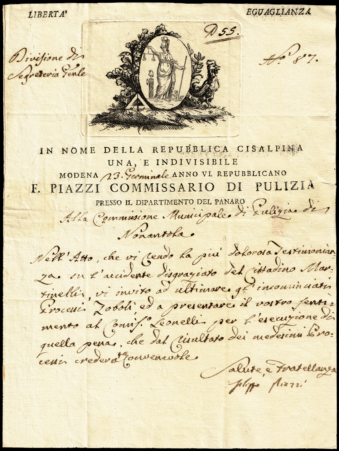 Referenz: piazzi-filippo-commissario-di-pulizia