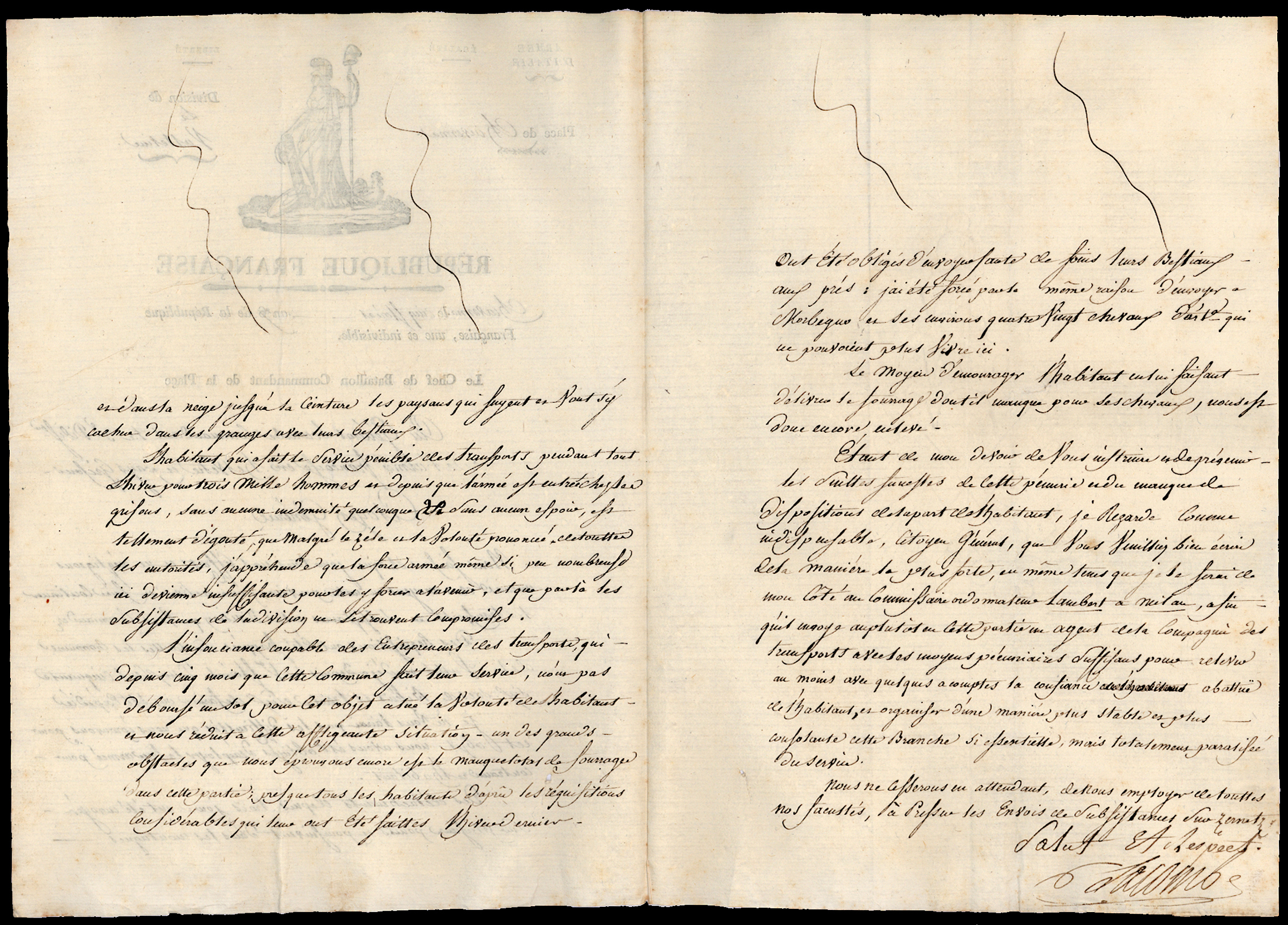 Referenz: lacombe-franz-bataillonschef-an-lecourbe-claude-jacques-franz-general