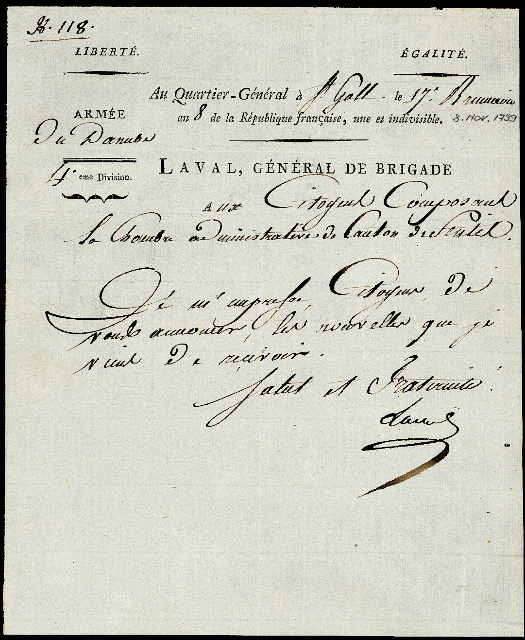 Referenz: laval-la-val-anne-gilbert-de-franz-brigadegeneral-in-st-gallen