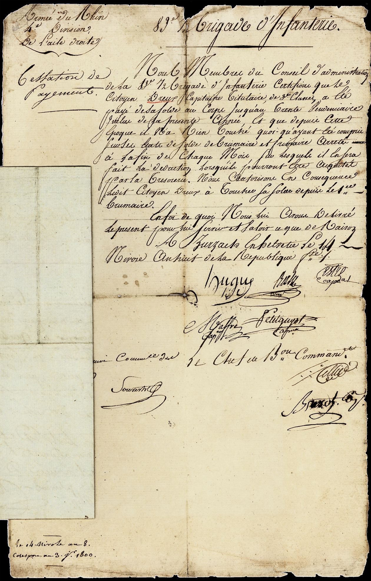 Referenz: turreau-de-garambouville-louis-marie-franz-divisionsgeneral-in-zurzach-aargau