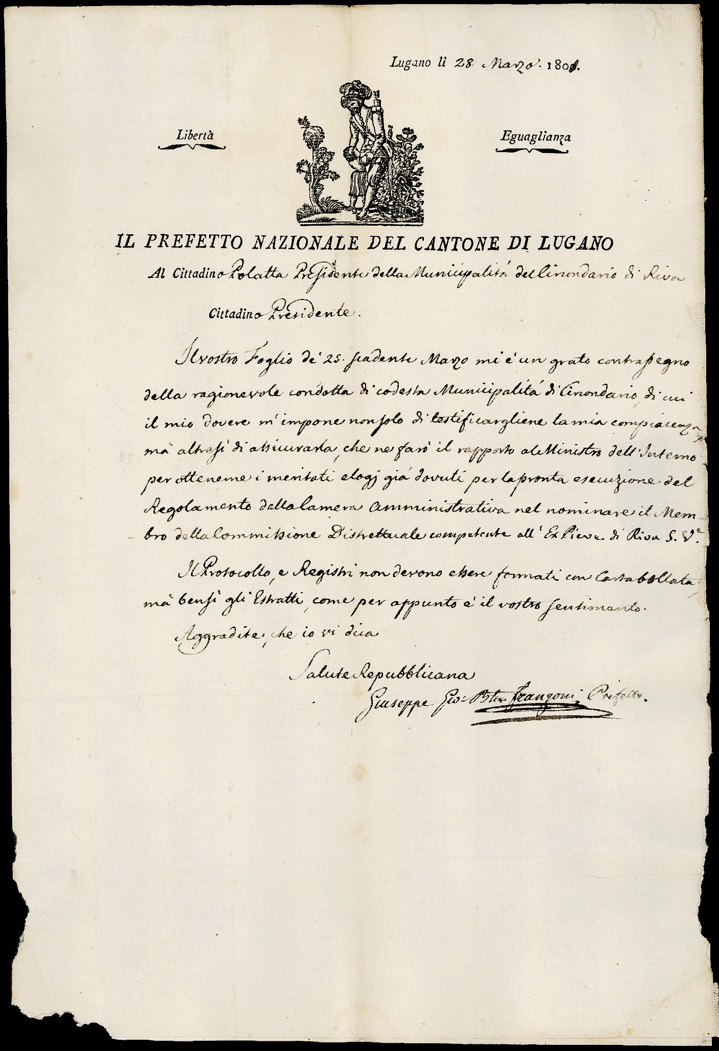 Referenz: franzoni-giuseppe-giovanni-batista-prafekt-des-kantons-lugano