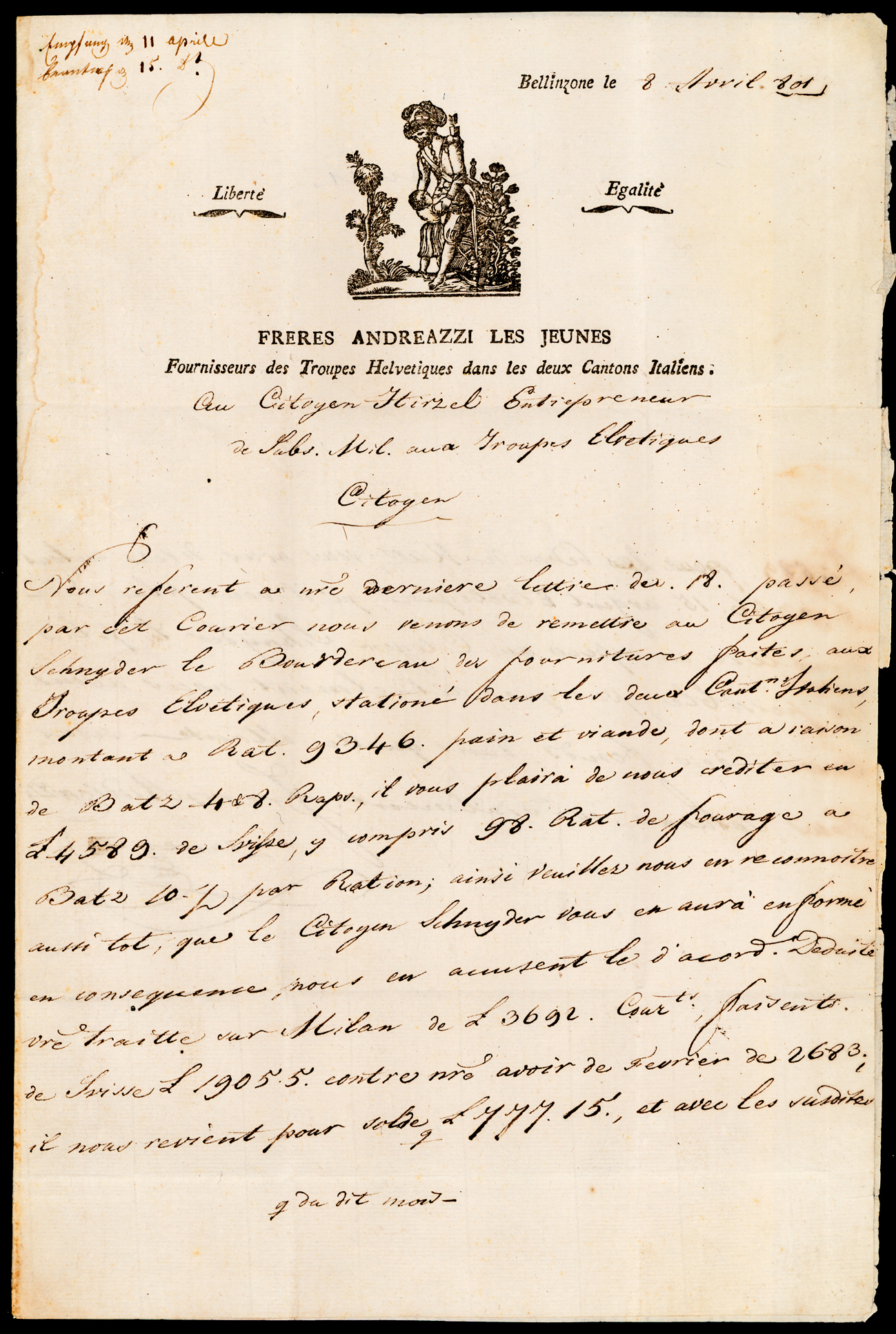 Referenz: frere-andreazzi-les-jeunes-fournisseurs-des-troupes-helvetiques-dans-les-2-cantons-italiens