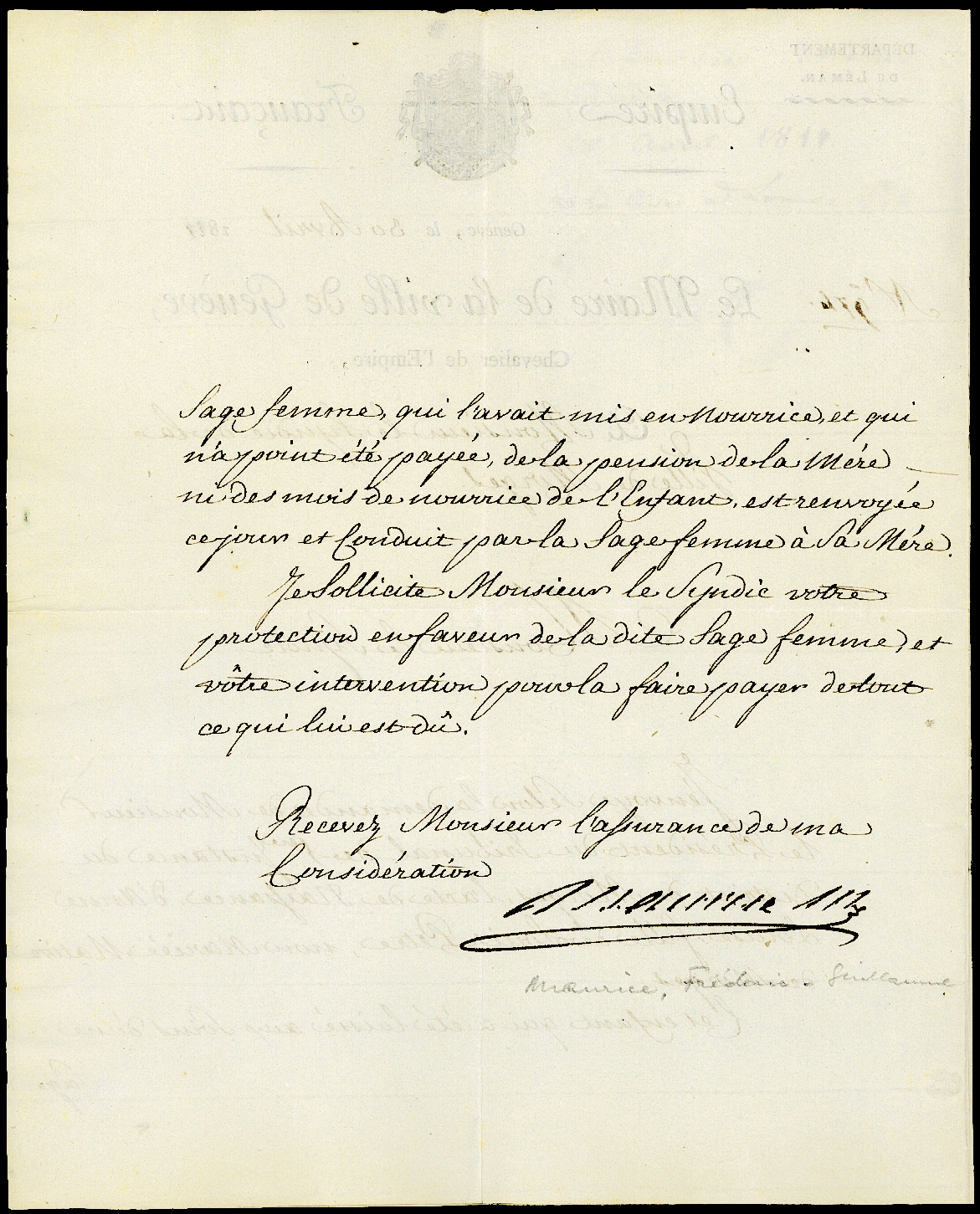 Referenz: maurice-frederic-guillaume-von-napoleon-ernannter-genfer-stadtprasident
