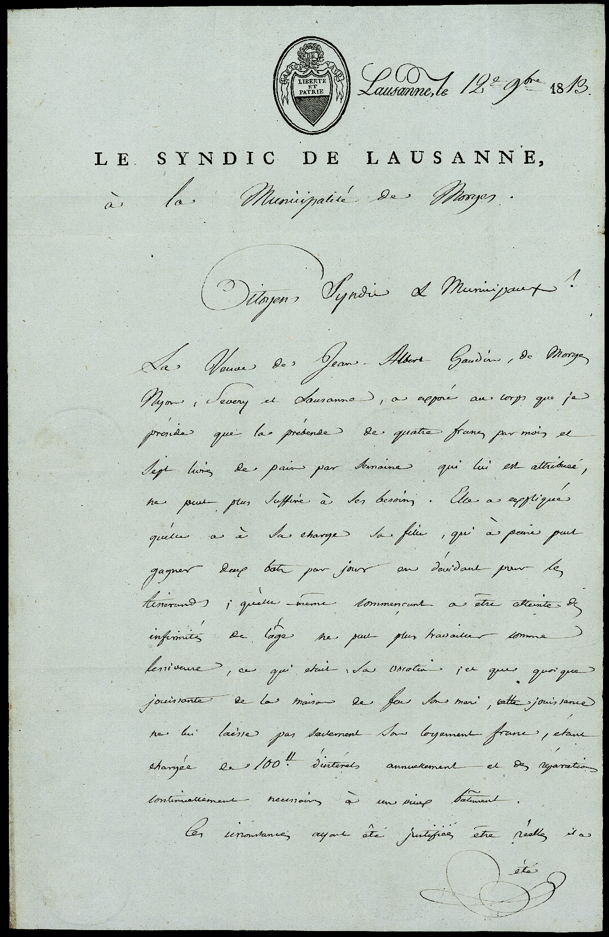 Referenz: hollard-samuel-jacques-erster-syndic-von-lausanne-1803-1815